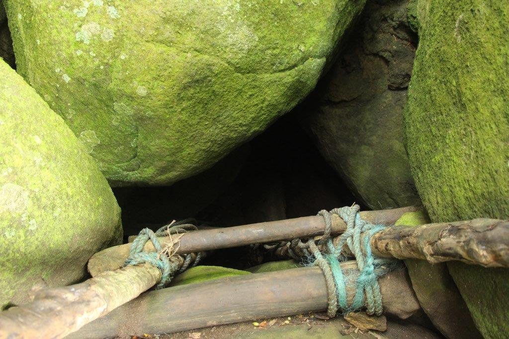 A entrada da Gruta