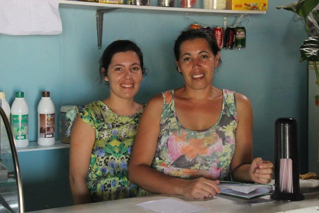 ...conhecer as irmãs que prepararão sua refeição