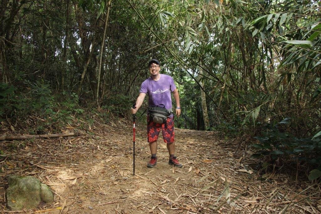 Sempre acompanhado do cajado, essencial para trilhas